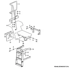 Ladder   - Блок «Platform assembly M3440-2934003537.S1b»  (номер на схеме: 13 )