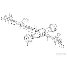 Real axle assembly E0910-2909001077.S1a A28W-1