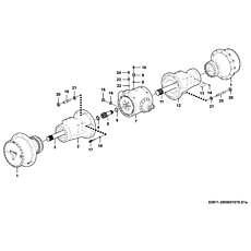 Real axle assembly E0911-2909001078.S1a A28W-1