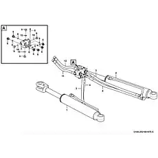 Hose assembly  A - Блок «Steering cylinder I2100-2921001076.S»  (номер на схеме: 11 )