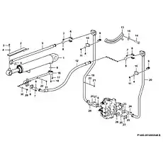 Indicator plate   - Блок «Tilt cylinder system F1400-2914002048.S»  (номер на схеме: 13 )