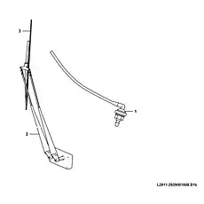 Wiper blade   - Блок «Wiper arm L2911-2929001608.S1b»  (номер на схеме: 3 )