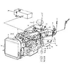 BRACKET - Блок «B6800A1 Система дизельного двигателя»  (номер на схеме: 12)
