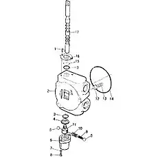 DUST RING - Блок «B6800H6 Обратный клапан секции стрелы (погрузчик)»  (номер на схеме: 15)