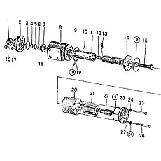 SCREW M10X1.25XL - Блок «B6800G2 Рулевой механизм в сборе»  (номер на схеме: 25)
