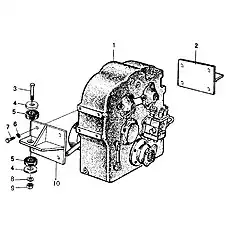 RUBBER SPACER - Блок «B6800C1 Система трансмиссии»  (номер на схеме: 5)