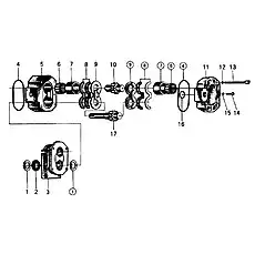 WASHER 12 - Блок «B6800H2 Рабочий механизм насоса»  (номер на схеме: 15)