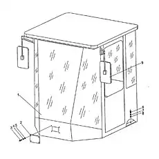 Пластина - Блок «Кабина»  (номер на схеме: 2)