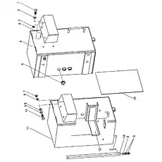 Кронштейн фары - Блок «Корпус аккумуляторной батареи»  (номер на схеме: 4)