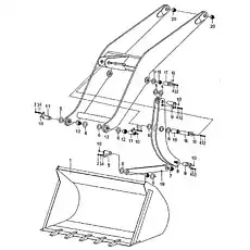 Регулировочная подушка - Блок «Рабочее оборудование»  (номер на схеме: 14)