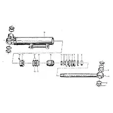 Screw (Right) M8x30 - Блок «Левый и правый рулевой цилиндр XGYG01-004» 