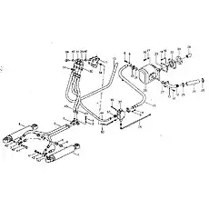 Steering Cylinde - Блок «Рулевая гидравлическая система 300F.07.2»  (номер на схеме: 1)