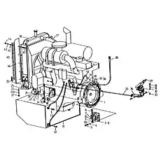 Пластина - Блок «Система двигателя LW330F(II).1»  (номер на схеме: 7)