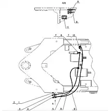 Piezometric Decal - Блок «Central Surveying Pressure System»  (номер на схеме: 11)