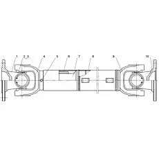 Spline Shaft(Long) - Блок «Front Transmission Shaft»  (номер на схеме: 7)