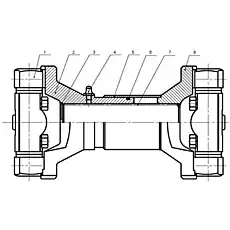 Pipe Fork - Блок «Rear Transmission Shaft»  (номер на схеме: 2)