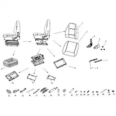 Fix Shaft (HBJA0001E0) - Блок «Seat Assembly»  (номер на схеме: 29)
