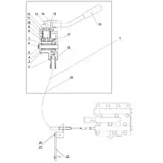 Gear Rack (LJ134G-01) - Блок «Shift Control System»  (номер на схеме: 2)