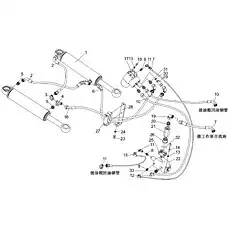 Adapter - Блок «Steering Hydraulic System»  (номер на схеме: 11)
