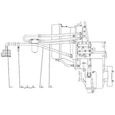 Соединение - Блок «Магистраль радиатора масла двойного переключения»  (номер на схеме: 1)