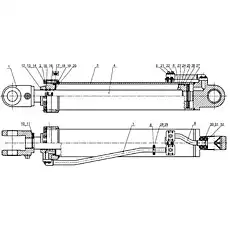 Шайба 10 (GB/T93-1987) - Блок «Маслоцилиндр правой стрелы (803013064)»  (номер на схеме: 31)
