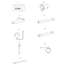 Патронный ключ (Для обода колеса) - Блок «Сопроводительный инструмент»  (номер на схеме: 7)
