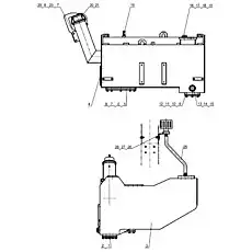Болт M10x25 (GB/T 5783-2000) - Блок «Топливный бак в сборе»  (номер на схеме: 11)