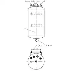 Ручной водовыпускной кран - Блок «Воздухосборник»  (номер на схеме: 10)