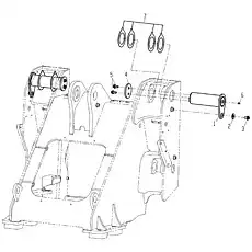 Болт M16×25 10.9 (DACROMET) GB/T16674.1-2004 - Блок «Блок неподвижной стрелы 251808110»  (номер на схеме: 3)