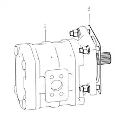 Поворотный клапан - Блок «Блок поворотного насоса 251808358»  (номер на схеме: 1)