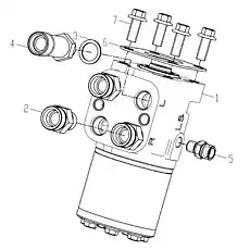 Соединение - Блок «Блок рулевого управления со шлицевым валом 251808370 2»  (номер на схеме: 5)