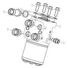 Уплотняющая прокладка рулевого управления - Блок «Блок рулевого управления со шлицевым валом 251808370»  (номер на схеме: 6)