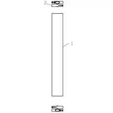 Хомут В52-76 - Блок «Блок всасывающей резиновой трубы поворотного насоса 251808578 2»  (номер на схеме: 2)