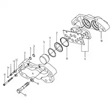 О-образное уплотнительное кольцо - Блок «Дисковый тормоз 250200143»  (номер на схеме: 3)