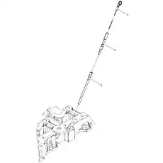 Нижний блок патрубка для маслоуказателя - Блок «Комбинация маслоуказателя»  (номер на схеме: 3)