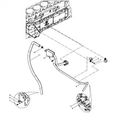 Хомут - Блок «Комбинация воздухоотделителя»  (номер на схеме: 5)