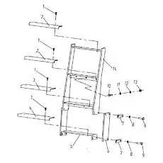 СТУПЕНЬ - Блок «LW560F.6.12 Лестница»  (номер на схеме: 4)