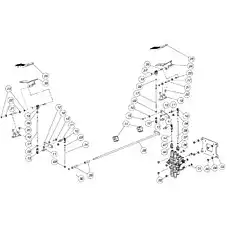 BRACKET - Блок «Блок клапанов управления гидромолотом и выдвижением стрелы»  (номер на схеме: 32)