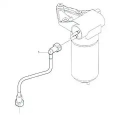 PIPE, FUEL FEED - Блок «Фильтр трубки топливного насоса»  (номер на схеме: 1)