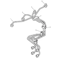 FUEL INJECTION PIPE - NO 1 - Блок «Трубки ТНВД»  (номер на схеме: 1)