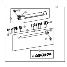 KIT-REPAIR - Блок «Гидравлический цилиндр, ковш экскаватора (удлинение ковша)»  (номер на схеме: 10)