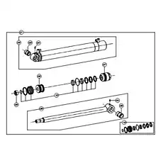 KIT-REPAIR - Блок «Гидроцилиндр ковша экскаватора (стандартная рукоять экскаватора)»  (номер на схеме: 10)
