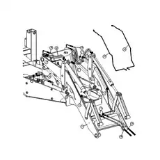 LOADER ARM ASSEMBLY - Блок «Монтаж гидравлики погрузчика»  (номер на схеме: 1)