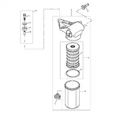 FUEL FILTER ELEMENTKIT - Блок «Подъемный насос - Топливный фильтр»  (номер на схеме: 3)