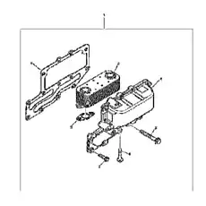 GASKET - Блок «Масляный радиатор»  (номер на схеме: 3)