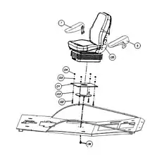 BRACKET - Блок «Установка сиденья»  (номер на схеме: 1)
