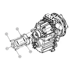 ADAPTER - Блок «Трансмиссия – Монтаж основных гидронасосов»  (номер на схеме: 20)
