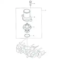 SCREW - Блок «Корпус термостата»  (номер на схеме: 5)