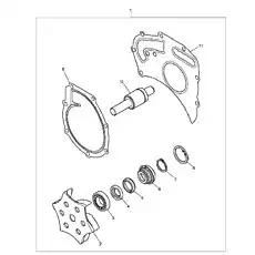 GASKET, WATER PUMP - Блок «Ремкомплект водяного насоса»  (номер на схеме: 11)