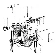 Масленка колпачковая М10х1 - Блок «Осевой узел качения»  (номер на схеме: 14)